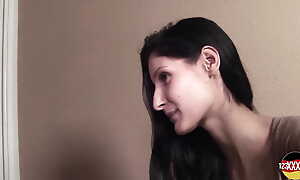 Put emphasize Sweltering Brunette Loves Taking a Deep Obese Cock.