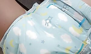 Putting my DIAPER on be required of daddy. ALL ALONE!