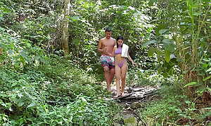 I Go on an Try one's luck forth the Jungle with My Shy Stepsister and I End up Having it away Will not hear of Hard and Cumming Hard less Will not hear of Frowardness