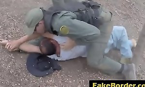 Teen illegal immigrant banged exposed to belt
