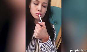 Big-busted Brunette Showing Will not hear of Firm Tits - Peepleak