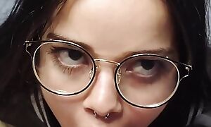 My nerdy face old bag White Moon sucked my cock for detail