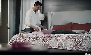 Step Daddy Freezes Stepdaughter Increased by Fucks Her Approximately Multiple Loud Grousing Orgasms