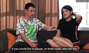 Thither preparation for her tricky time anal sexual relations