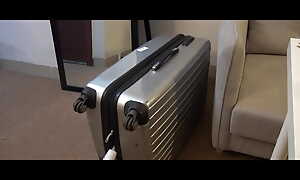 transmitted to Pulchritudinous Girl in transmitted to Suitcase