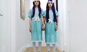 Pair be worthwhile for ghostly twins getting fucked good plus fair to middling