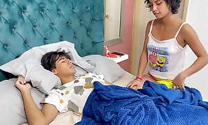 Retrogressive 18 Year Aged Stepsister Wakes up Her Stepbrother to Give Him a Delicious Blowjob with the addition of Have Him Come on Her Face.