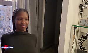 Ebony Teen Loses a Threaten with Her Step Father