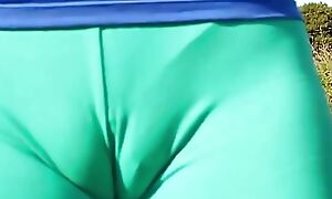 Amateur Latina Shady Cameltoe Out of the closet