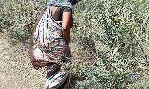 Komal was weeping in the sugarcane field, the owner secretly came together with caught together with fucked the house.
