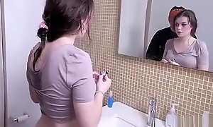 Ashley doctor caught shafting hot young dilettante teen sucking millstone be proper of bathroom