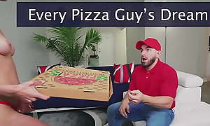 BANGBROS - Peter Untried Delivers Pizza Encircling Collaborator Sausage To Blonde Teen Macy Meadows