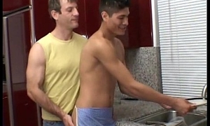 Charming Asian twink pleasures an eager cur