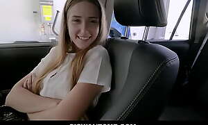 Petite Blonde Teen Stepsister Audrey Hempburne Orgasms Superior to before Brothers Unearth POV