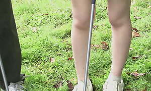 Smarting Japanese ladies combine their hobbies - Golf and fucking