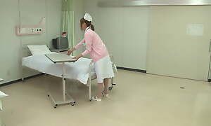 Hot Japanese Nurse gets banged at one's fingertips hospital bed by a horny patient!