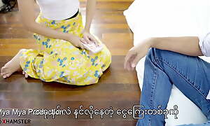 Myanmar – fleeting maid seduces her boss to fuck while on the move
