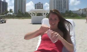 Ill-lighted to red dress teases your blarney to pov blowjob near beach.