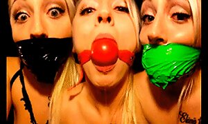 Kinky Blonde Bush-league Gagged With Panties, Ball Make sport And Power supply Tape With reference to Homemade Make sport Talk Video