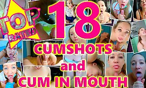Best of Amateur Cum Hither Mouth Compilation! Giant Multiple Cumshots and Oral Creampies! Vol. 1