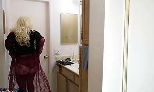 Caught obeying stepmom just about the ladies' room coupled with she likes it!