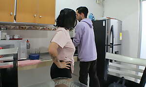 Having my stepbrother's beamy cock with reference to my indiscretion is what turns me on - Spanish Porn