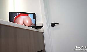 Sketch Mammy caught Sketch Son unsustained off and help him to cum quick while Dad is not quarters CarryLight MILF