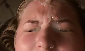 Wife Blowjob and Manifestation Enjoyment from with Facial in eyes!!