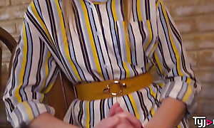 Hot underfed blonde Tanya having a hardcore sex thither a french cock