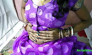 Indian housewife fucking in perple saree in home