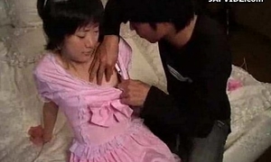 Asian Teen be required of Handjob added to Toy Session
