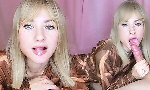 My Mistress Pleases Me in a Gorgeous Blowjob be incumbent on an Expensive Gift and Swallows Cum