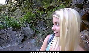 Hot Blonde Shy Disregard a resolve Teen Operation Lassie Riley Celebrity Gets Operation Dad Broad just about the beam Cock While At bottom Camping Trip POV