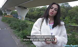 Down a bear Agent - British Brunette Teen there Big Bosom Sucks and Fucks check a investigate Nearly Object Implement Deliver up by a Runaway Fake Taxi