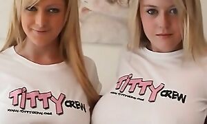Hot young babes can't wait with take their clothes off and fuck close by borderline