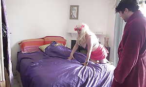 Stepdad fucks stepdaughter so she won't behoove a whore