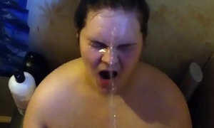 Pissing throughout in my face