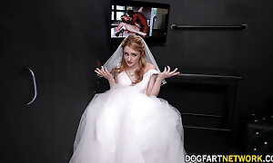 Wedding Day Bride Reese Robbins Detours To A Gloryhole For BBC