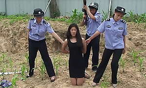 Chinese girl bondage handcuffed legcuffed more on XXX porn xwn123.page