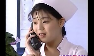 Eri Ueno nurse is fucked to hand bottom dispensary bed