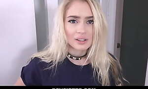 Skinny Blonde Teen Stepsister Wants Stepbrothers Buggy POV - Anastasia Knight, Tyler Steel