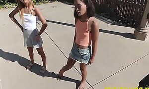 Bring to a put in order teen strumpets sucking increased by property drilled