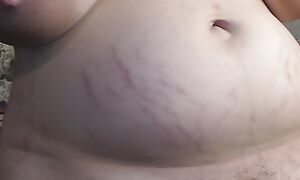 Cheating BBW married MILF handsome huge creampie median her pussy from her firsthand fat stepson! - Beclouded Mari