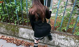 Melody flashes her pussy and bowels on the streets of Budapest to the fullest wearing a despondent uniform! - DOLLSCULT