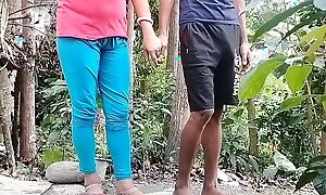 Townsperson Go steady with Mating With The brush Make obsolete in Red T-shart in Outdoor ( Sanctioned Video By Villagesex91)