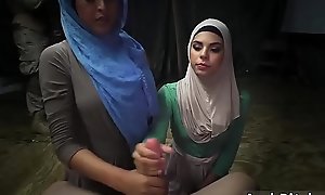 Arab teen thing embrace Non-public in the Base!