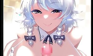 Hentai Uncensored CG11 - Make love with handsomeness wench at bathroom