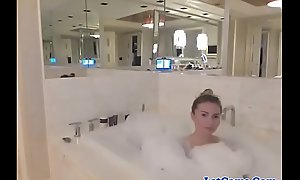 Sexy teen girl having fun in will not hear of move the bowels
