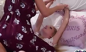 Light-complexioned teen facesits busty stepmom together with fucks their way to sexual intercourse trifle