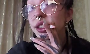 hippie girl loves relating to fuck herself at hand all about holes